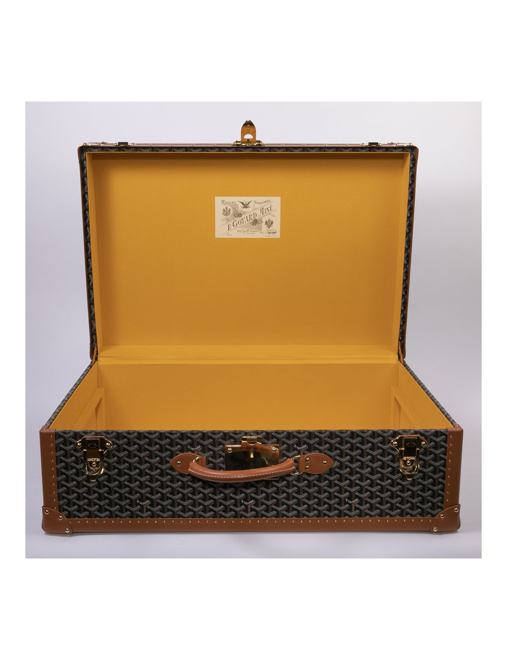 GOYARD Monogram large and rigid travel trunk 