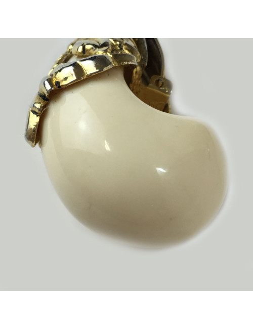 Boucles d'oreilles Clips ISABEL CANOVAS ivoire 