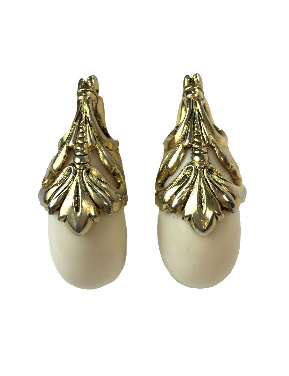 Boucles d'oreilles Clips ISABEL CANOVAS ivoire 