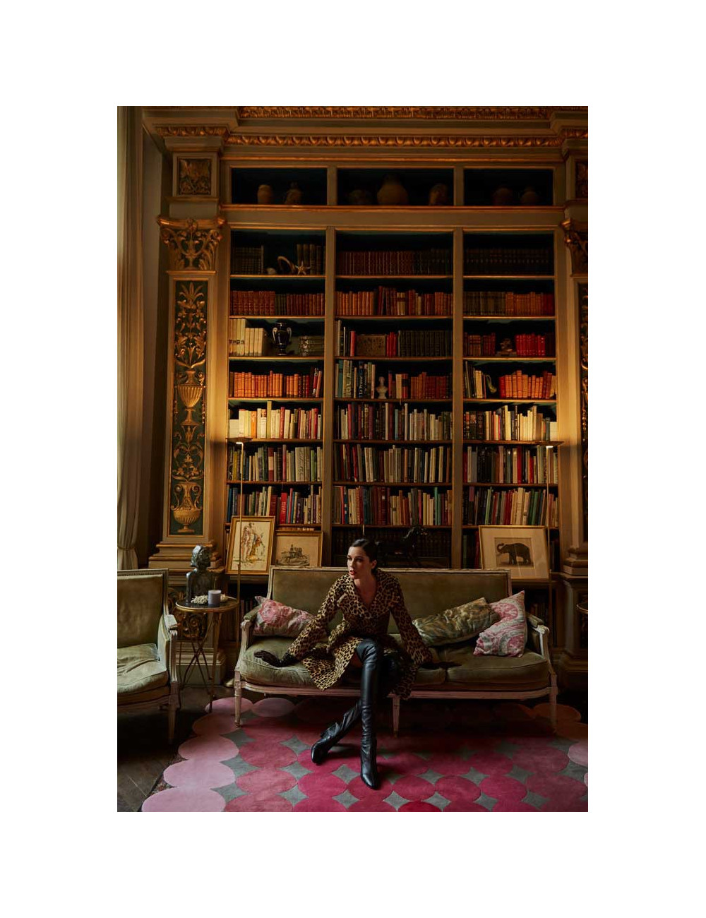  Manteau en peau de panthère Vintage