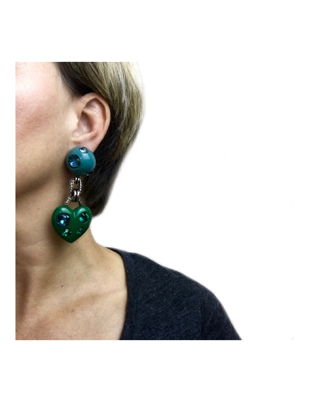 Boucles d'oreille Clips LANVIN par ALBERT ELBAZ