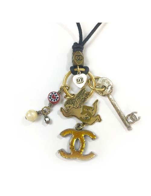 CHANEL link necklace and charms