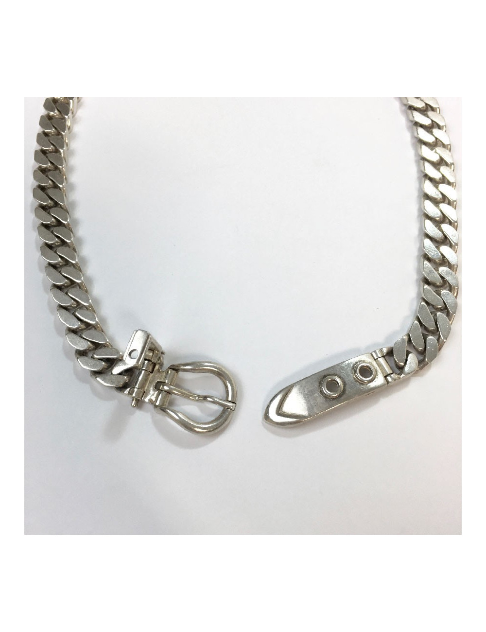 Collier HERMES  maille en argent 
