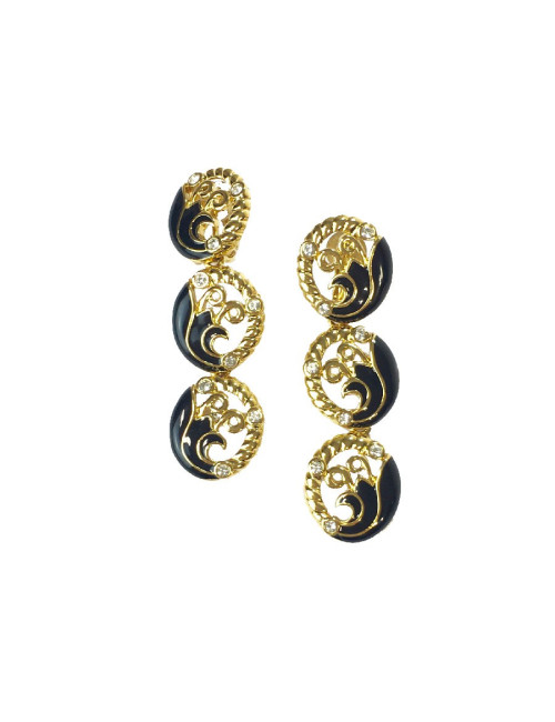 Boucles d'oreille clips pendantes Sans marque