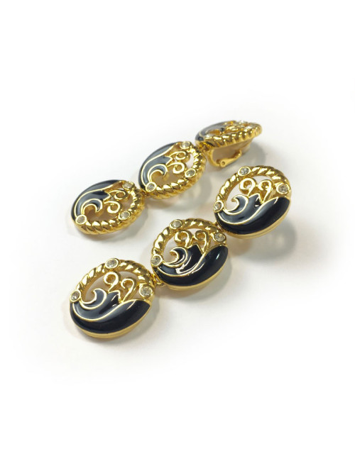 Boucles d'oreille clips pendantes Sans marque