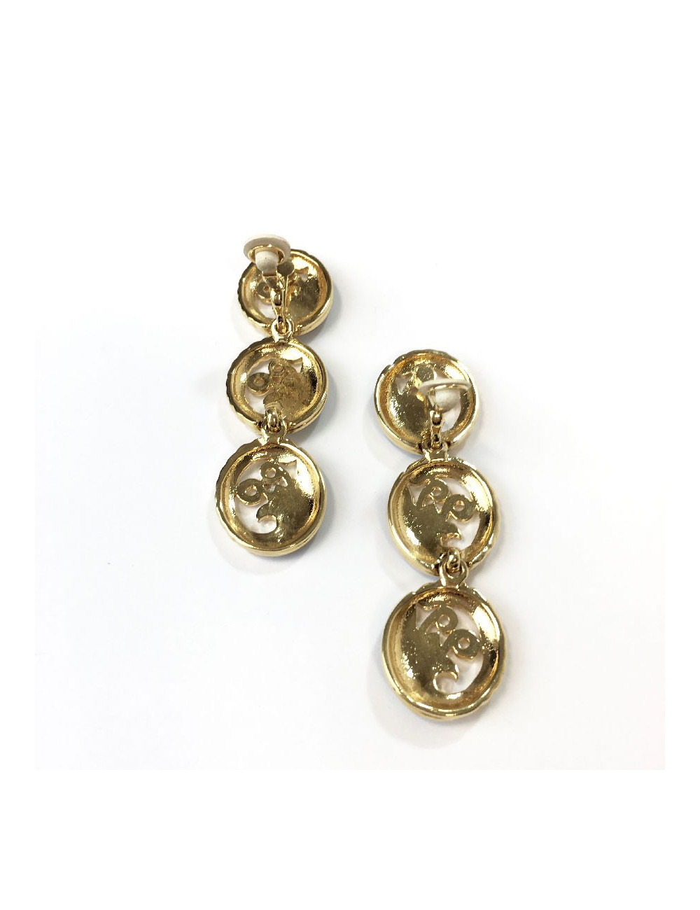 Boucles d'oreille clips pendantes Sans marque