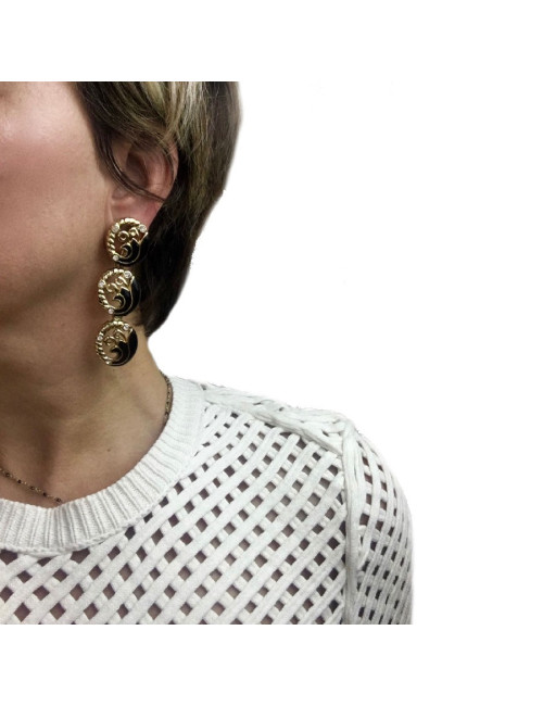 Boucles d'oreille clips pendantes Sans marque