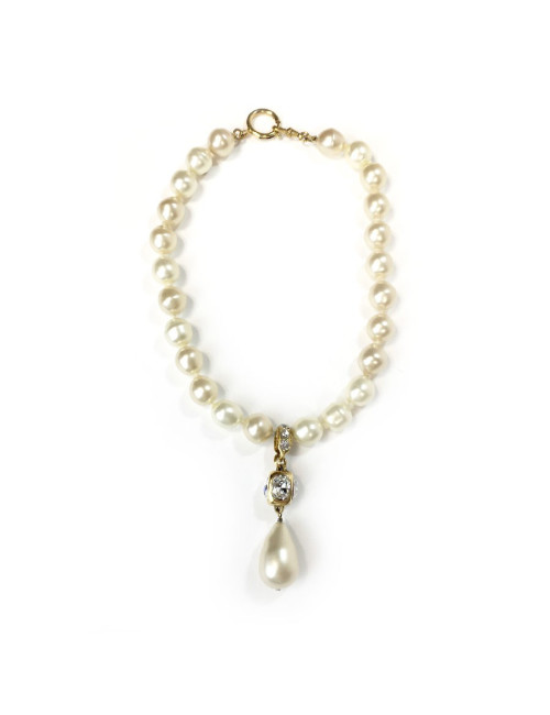 Collier CHANEL  grosses perles nacrées Vintage