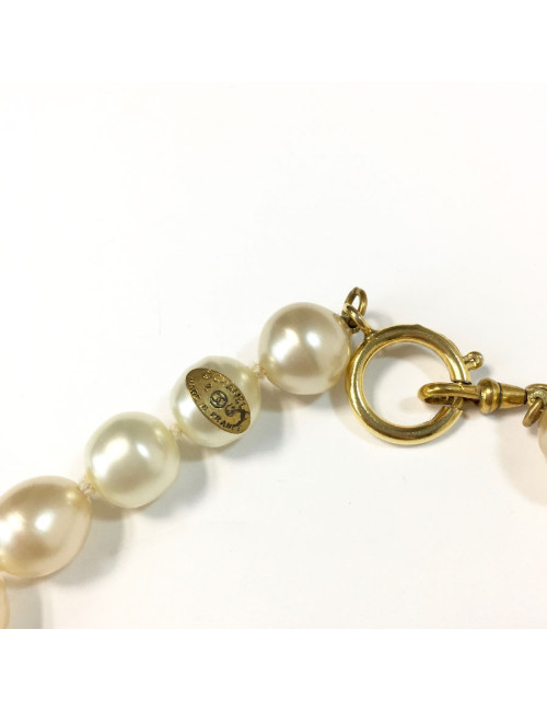 Collier CHANEL  grosses perles nacrées Vintage