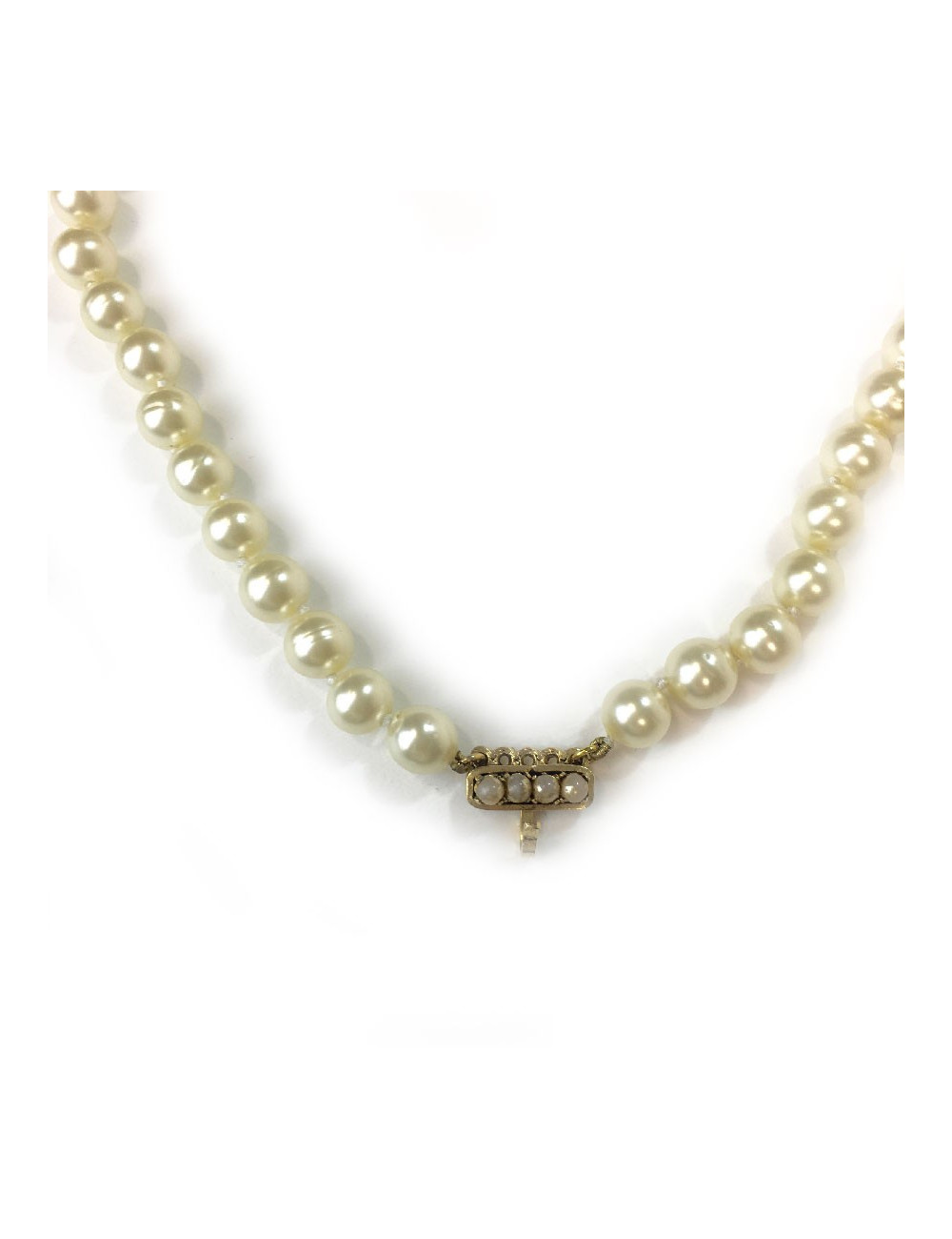 Collier CHANEL double rangs de perles nacrées