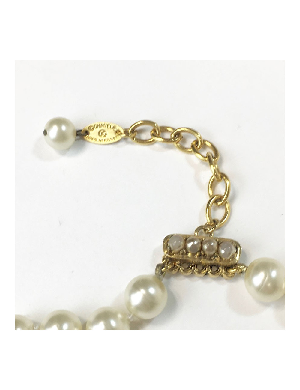 Collier CHANEL double rangs de perles nacrées