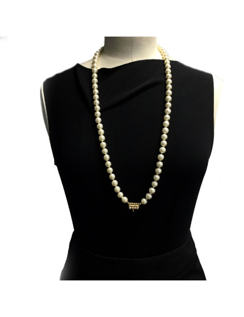 Collier CHANEL double rangs de perles nacrées