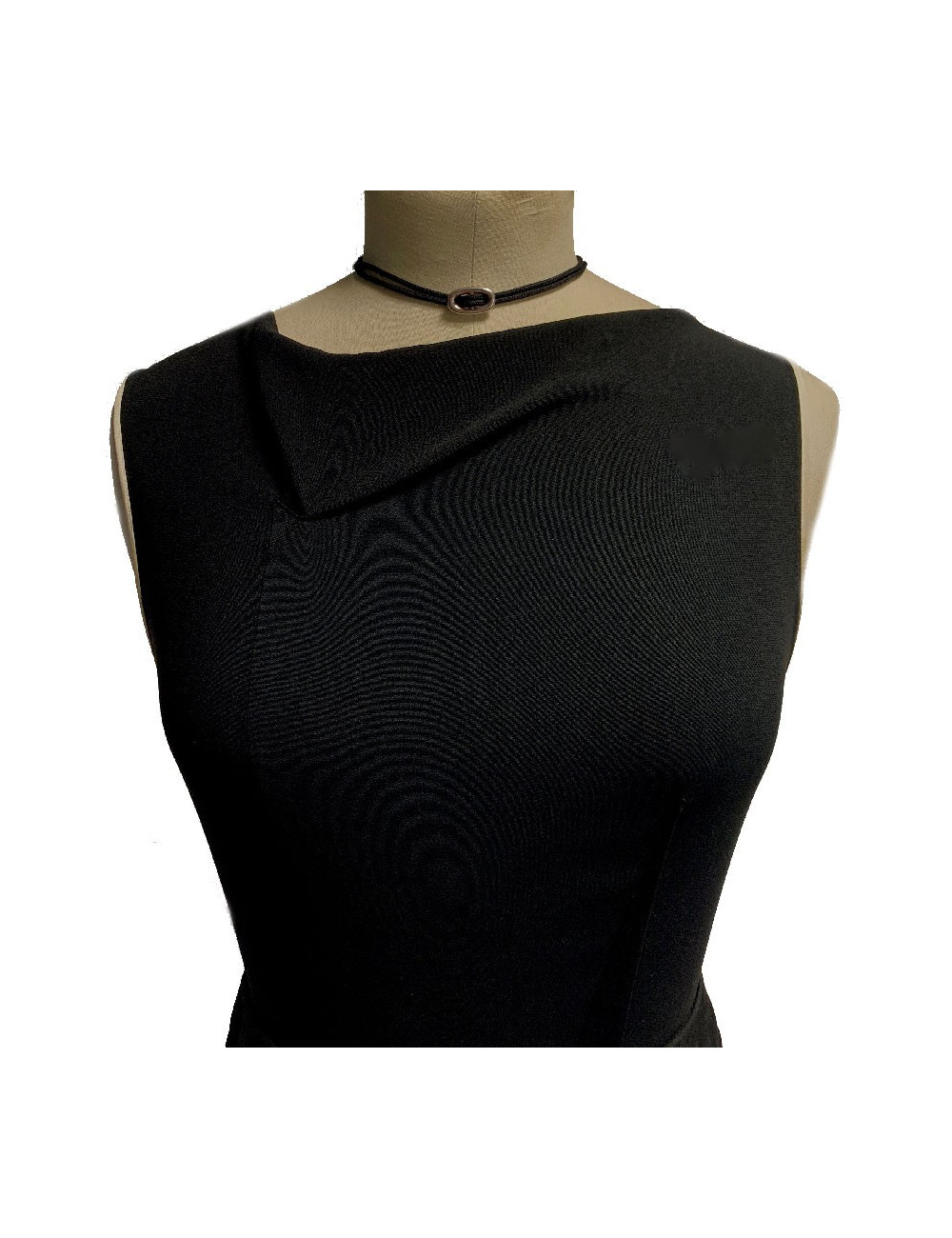 Collier HERMES cordon et chaîne d'ancre argent