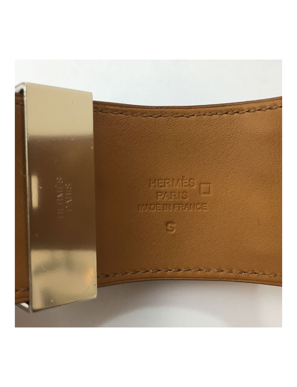 Manchette HERMES CDC en alligator couleur sanguine