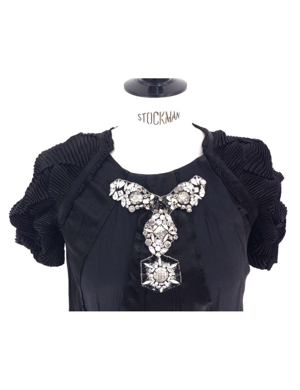 Robe PRADA soie noire T 40