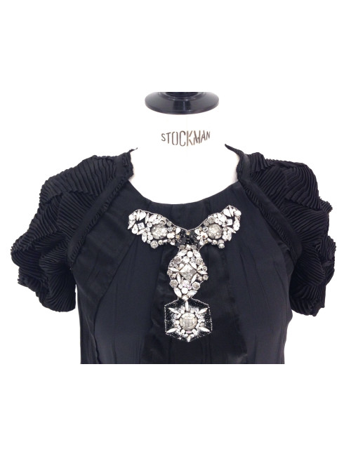 Robe PRADA soie noire T 40