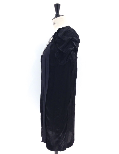 Robe PRADA soie noire T 40