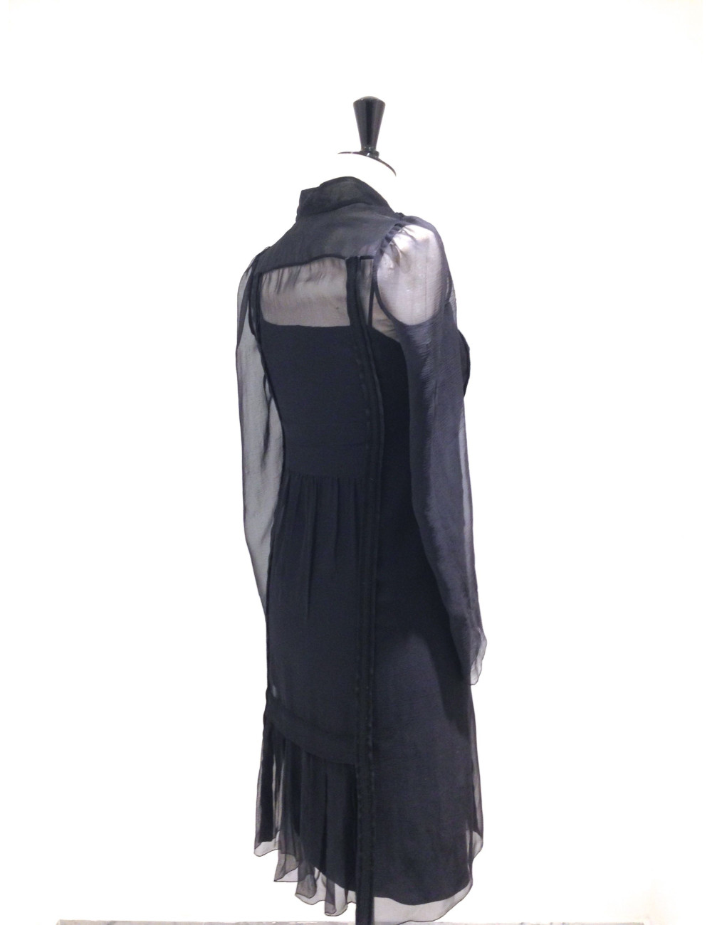 Robe PRADA soie noire T 40