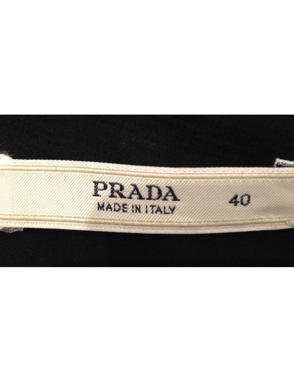 Robe PRADA soie noire T 40