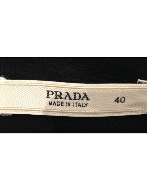 Robe PRADA soie noire T 40