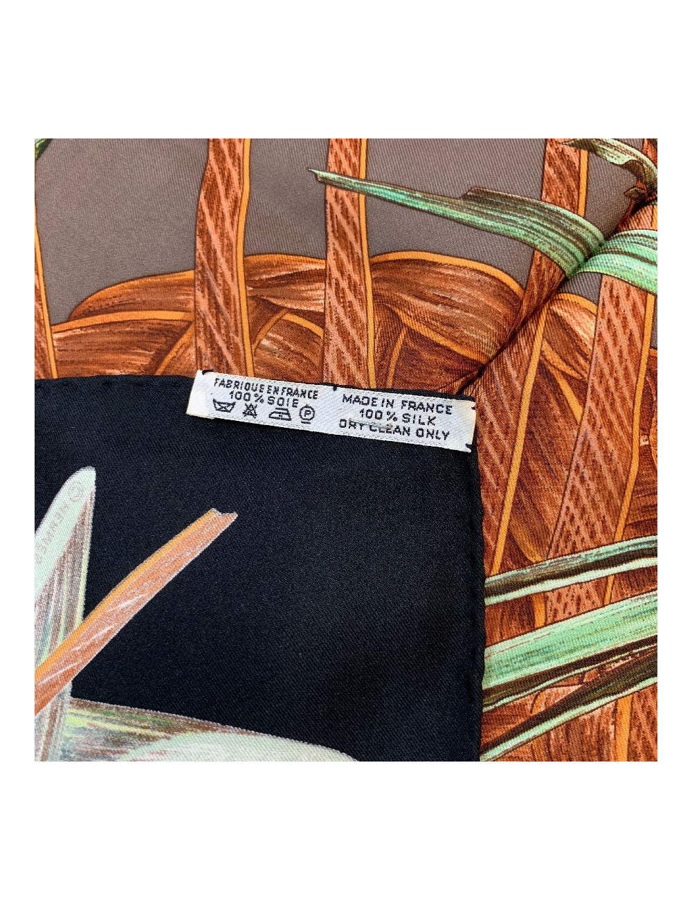 Carré HERMÈS Jardin Créole noir