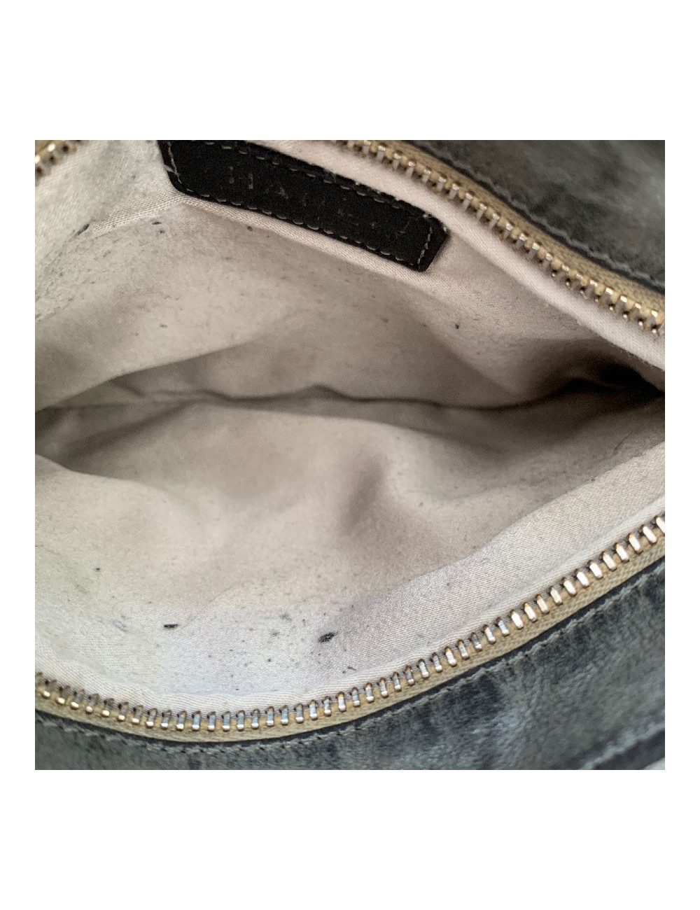 Pochette CHANEL toile monogram grise