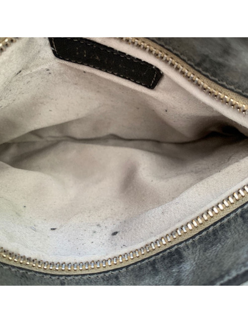 Pochette CHANEL toile monogram grise