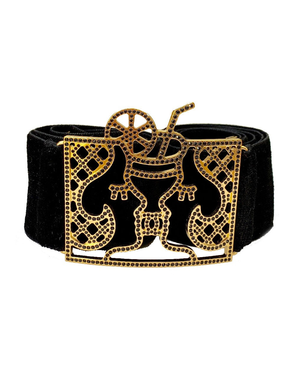 CHANEL Black Velvet Belt - Occasion Certified Authentic