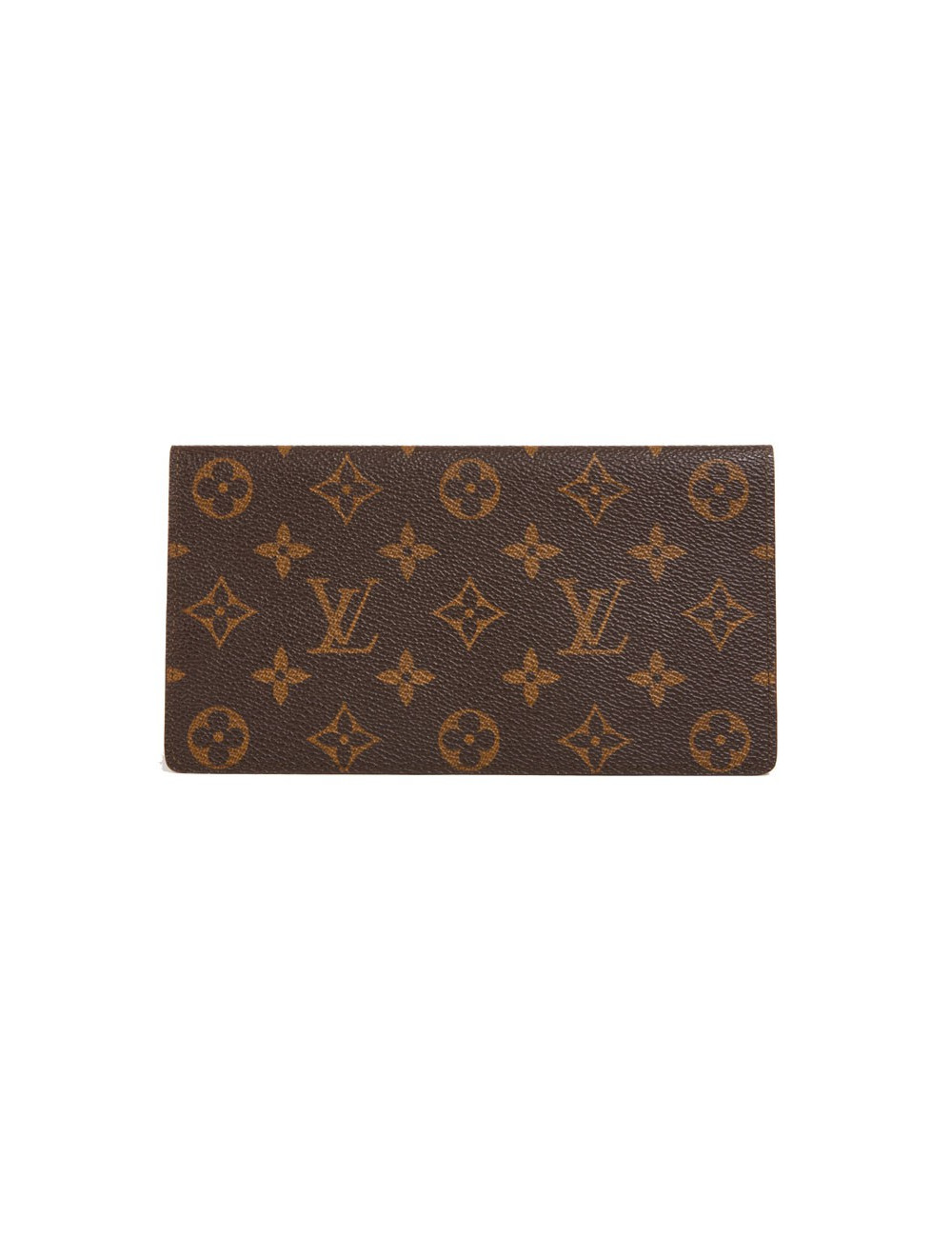 Porte-chéquier Louis Vuitton toile Monogram marron