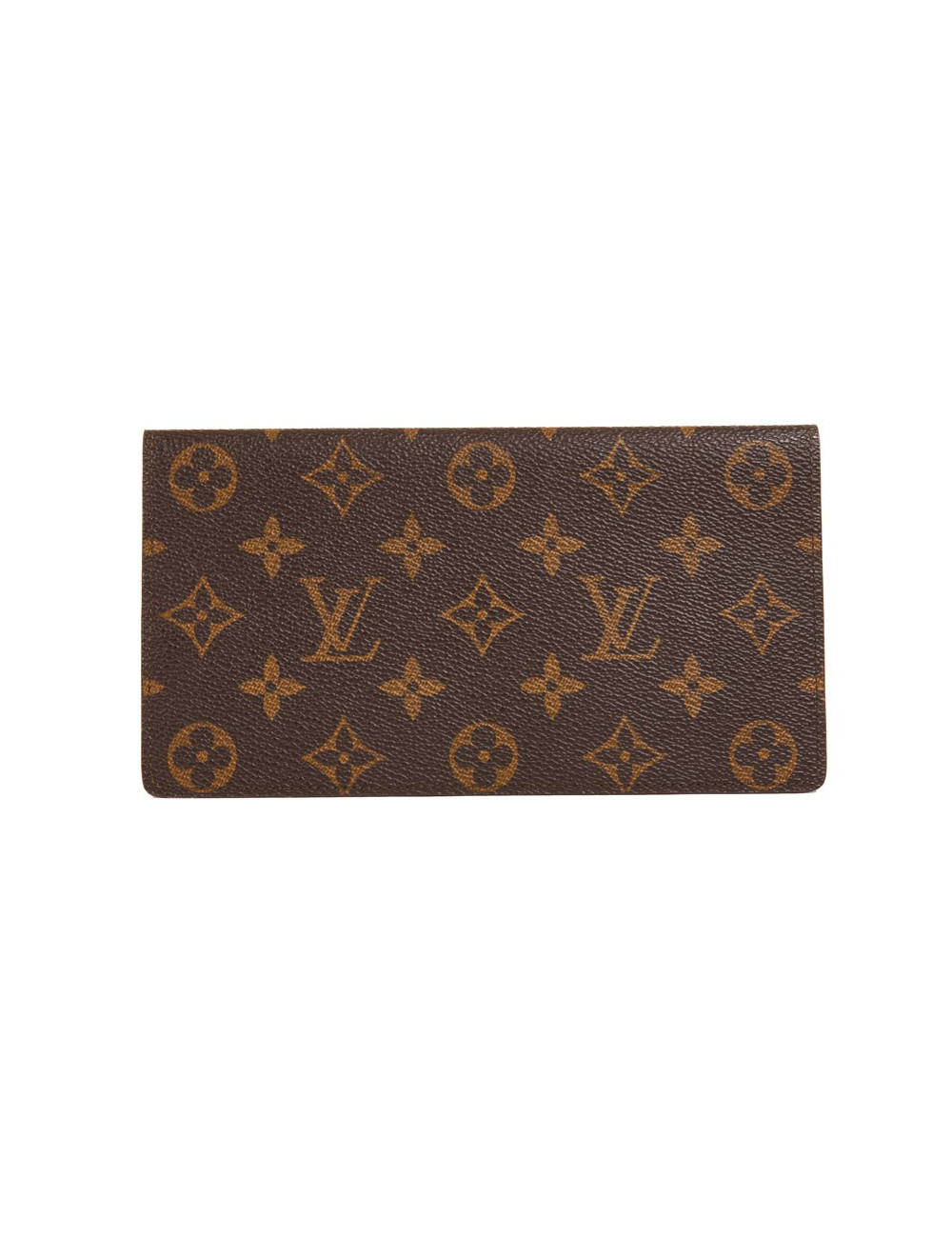 Porte-chéquier Louis Vuitton toile Monogram marron