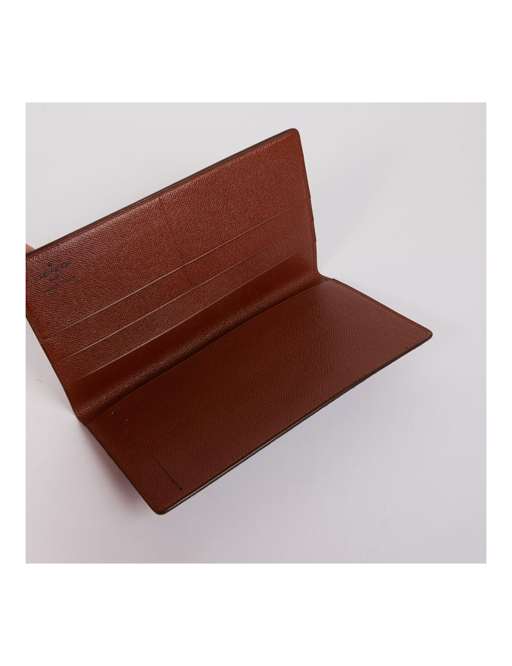 Porte-chéquier Louis Vuitton toile Monogram marron