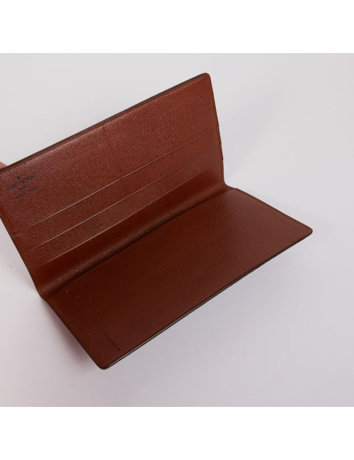 Porte-chéquier Louis Vuitton toile Monogram marron