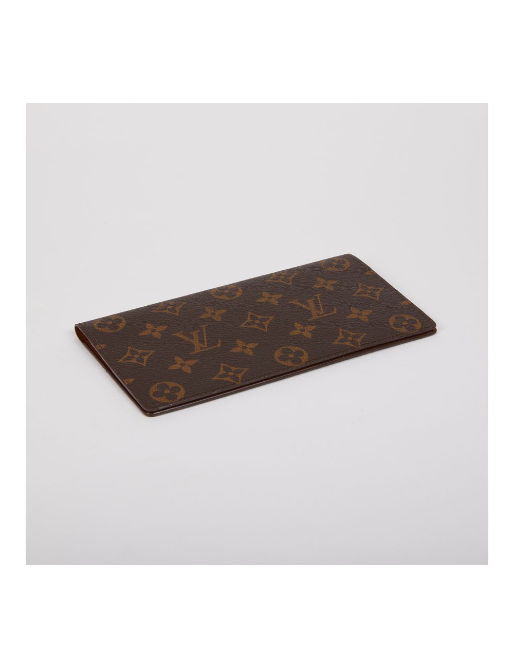 Porte-chéquier Louis Vuitton toile Monogram marron