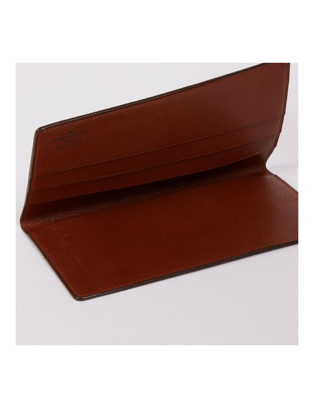 Porte-chéquier Louis Vuitton toile Monogram marron