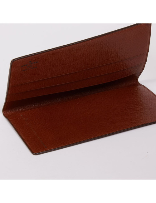 Porte-chéquier Louis Vuitton toile Monogram marron