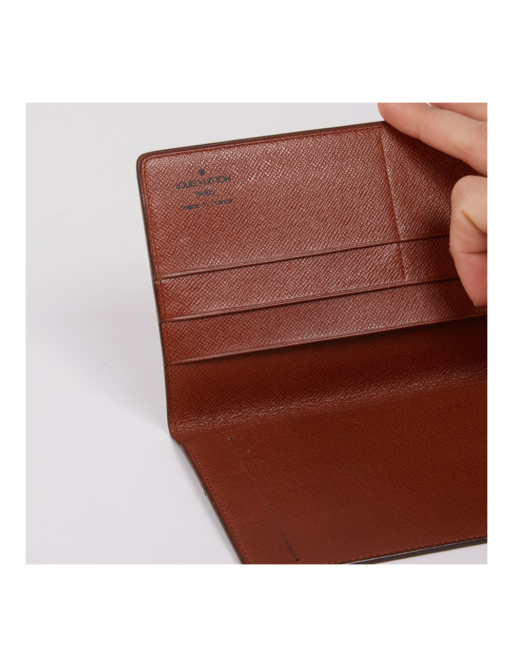 Porte-chéquier Louis Vuitton toile Monogram marron