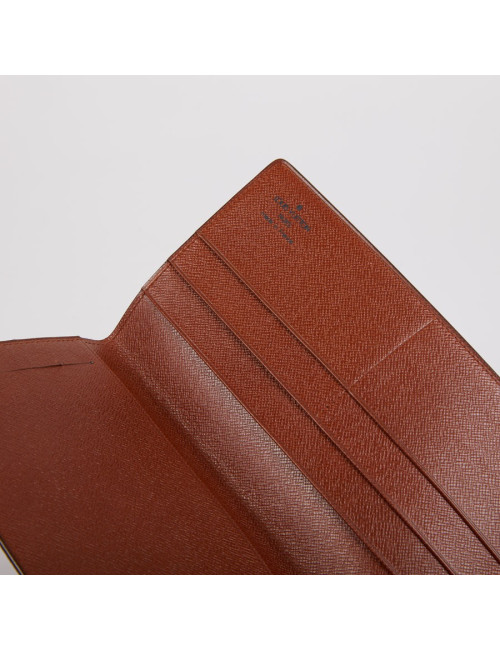 Porte-chéquier Louis Vuitton toile Monogram marron