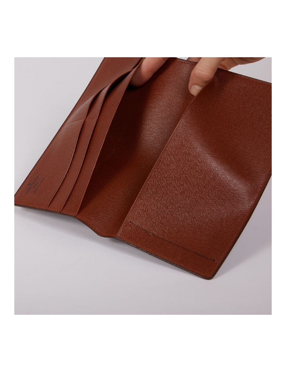 Porte-chéquier Louis Vuitton toile Monogram marron