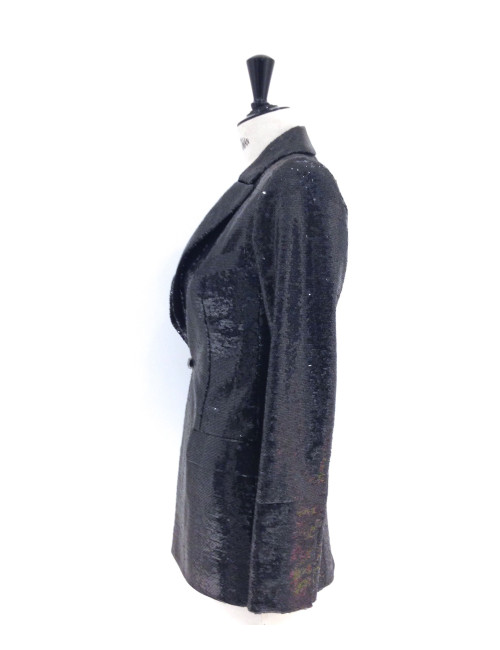 Black sequins T40 CHANEL jacket