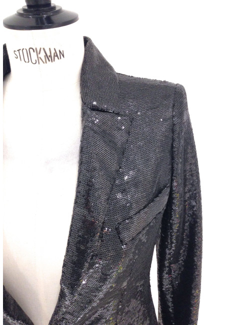 Veste à sequins noirs T40 CHANEL