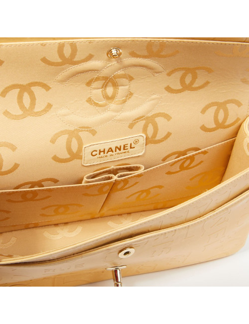 Sac CHANEL cuir d'agneau siglé "CHANEL" "CC"