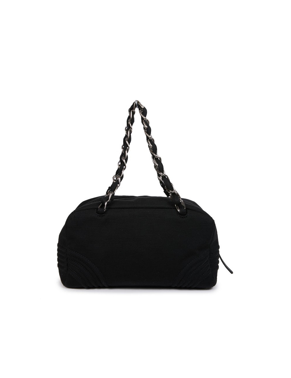 Sac CHANEL jersey noir