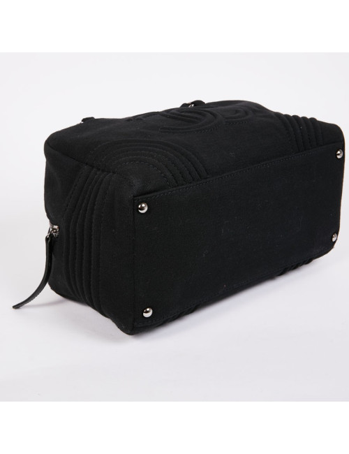 Sac CHANEL jersey noir