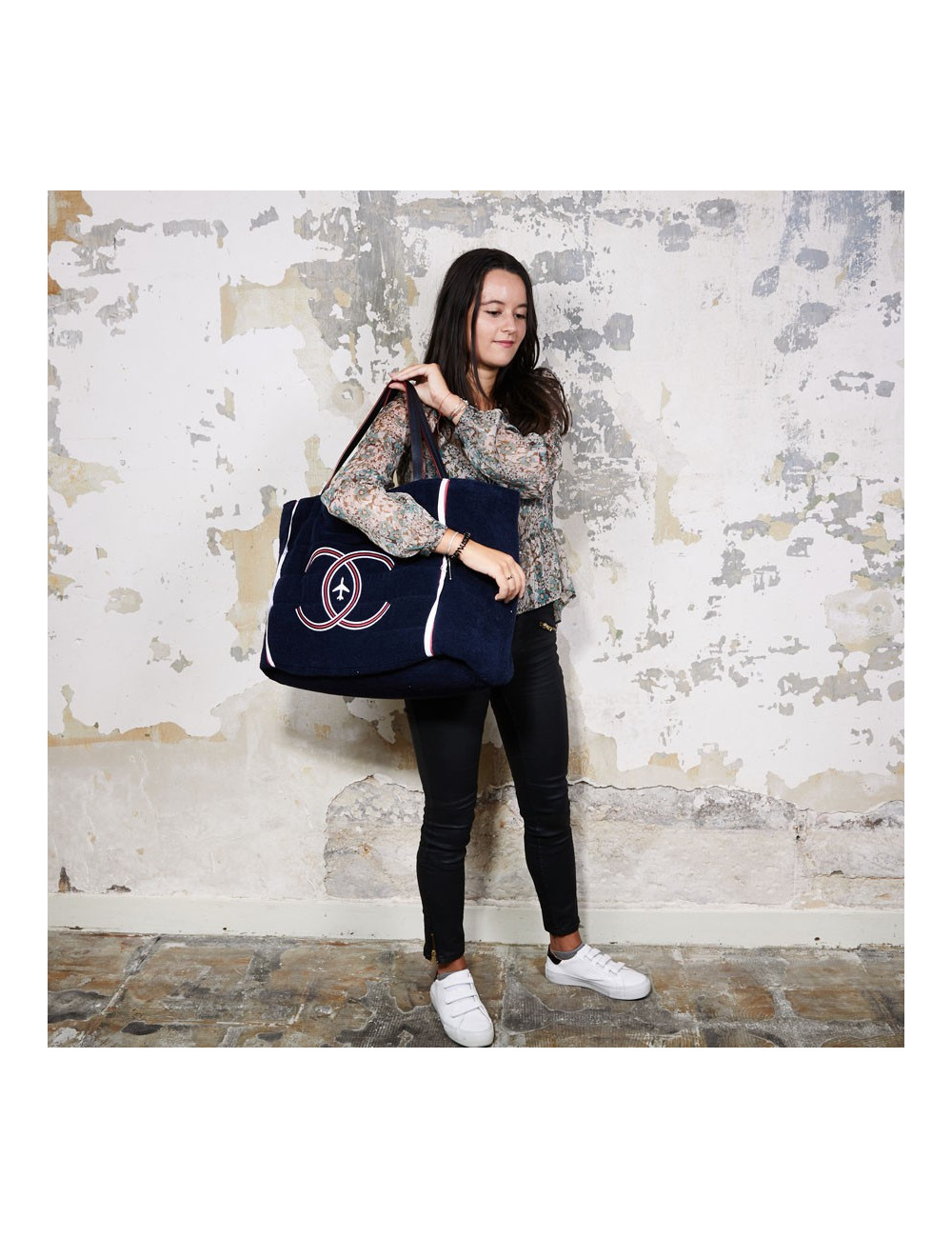 Sac ARLINES CHANEL et sa serviette de plage