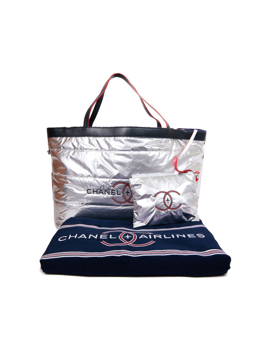 Sac ARLINES CHANEL et sa serviette de plage