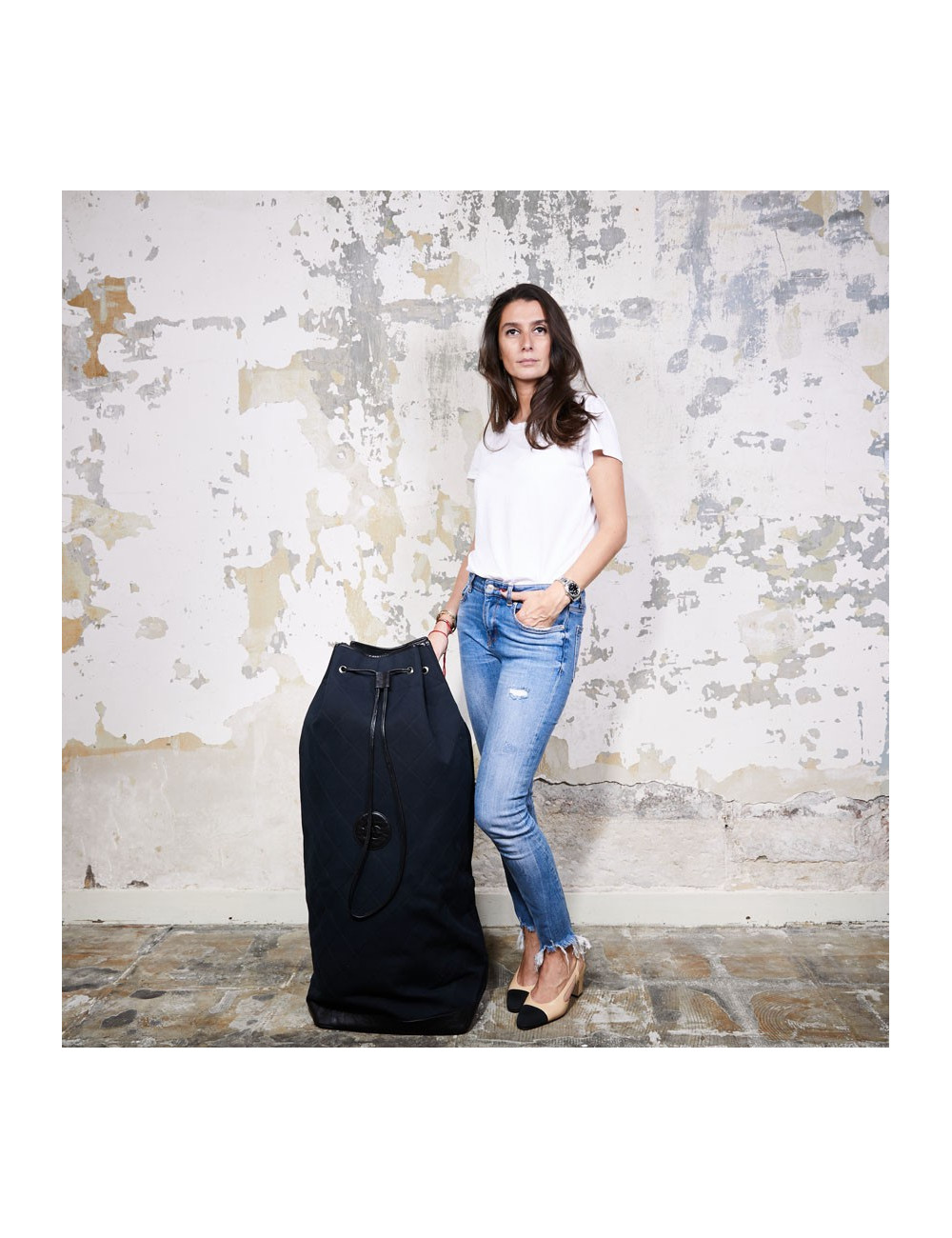 Sac randonnée CHANEL bleu