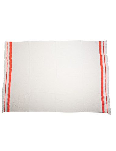 Serviette de plage CHANEL blanche et rose fluo 2