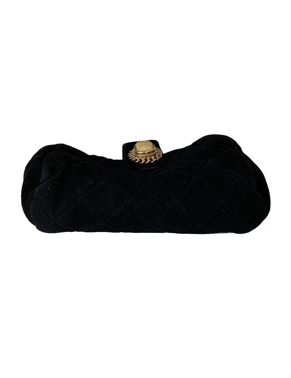 Porte monnaie CHANEL veau velours noir