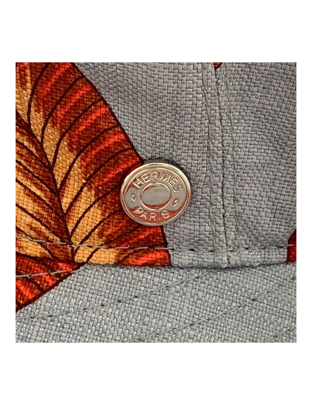 Chapeau HERMES "Fleurs Savana sur natte" 