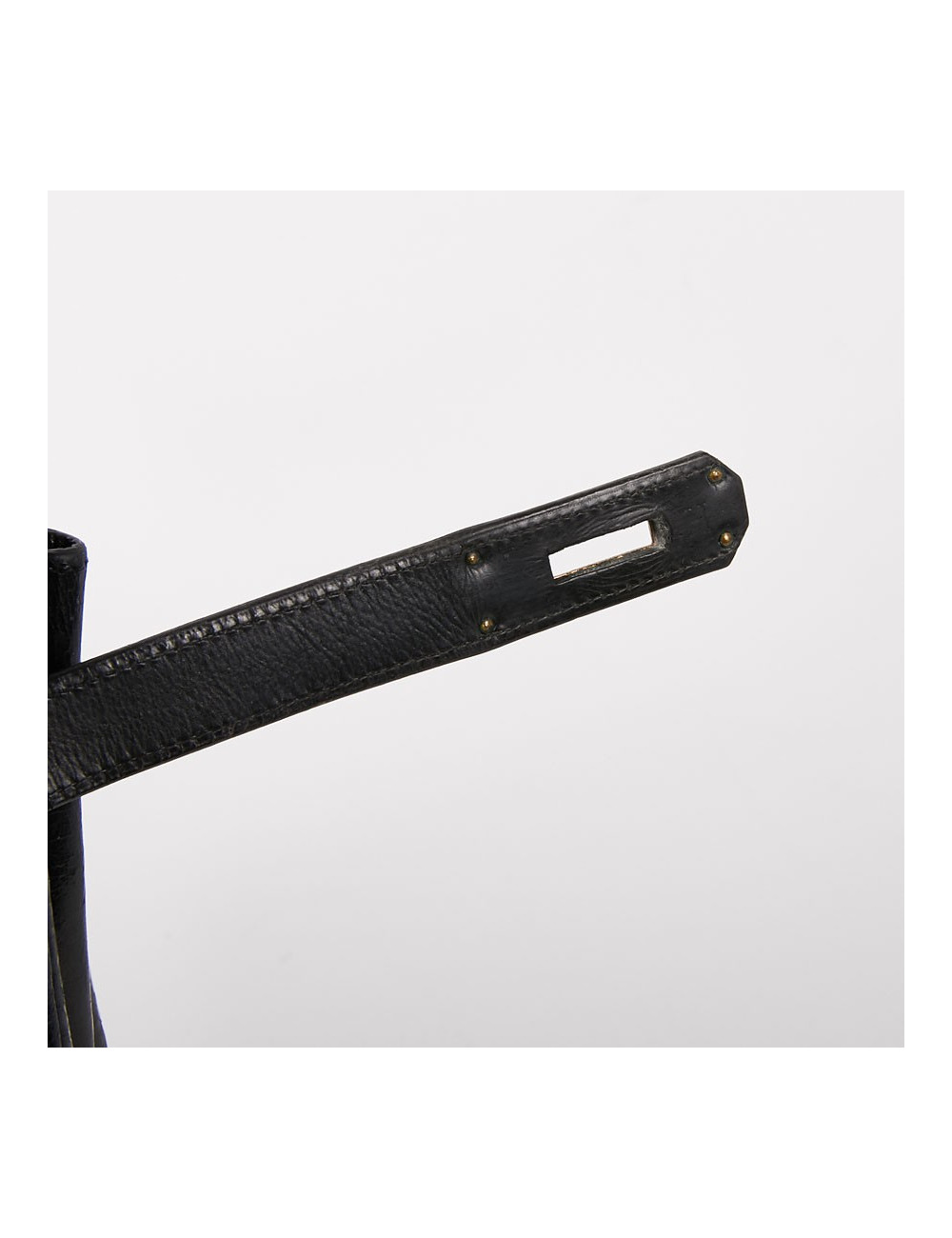 Sac Kelly 32 vintage HERMES cuir box noir